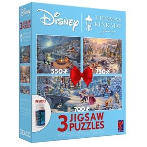 Disney Thomas Kinkade 3 puzzle bundle